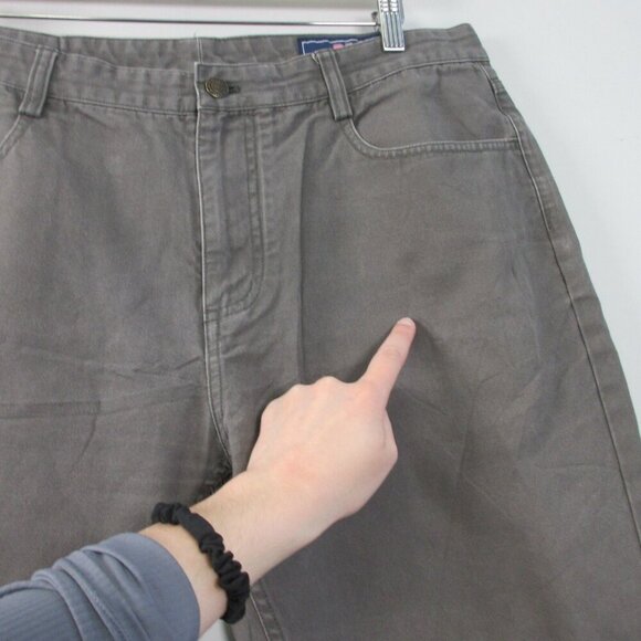 Vineyard Vines Men Pants 36 X 30 Brown Canvas 5 Pocket Chino Cotton Classic 532 - Picture 10 of 15